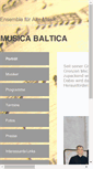 Mobile Screenshot of musica-baltica.de